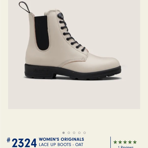 Blundstone white combat boots. Pull on style. Women’s size 9. Like new. - Picture 9 of 11